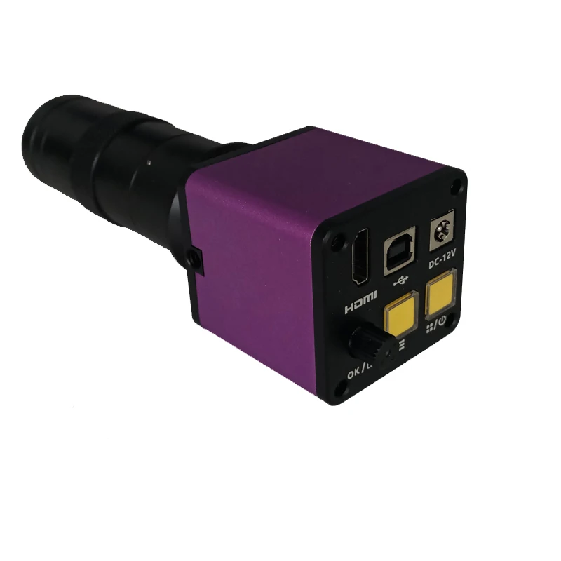 Цифровой видеомикроскоп 2018 16MP HDMI USB камера + объектив 8X 130X C Mount для ремонта