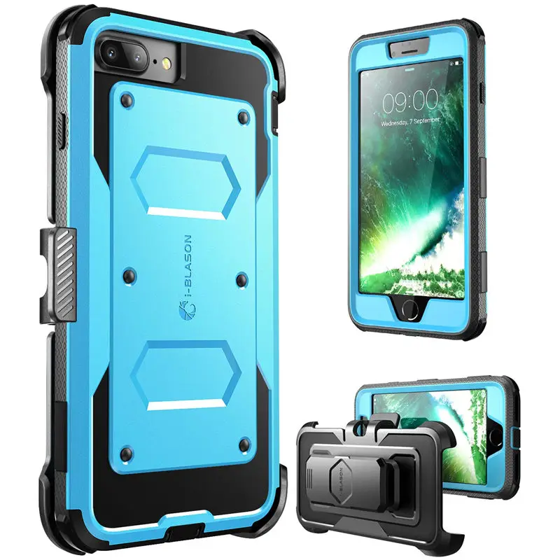 Для iphone 7 Plus/8 Plus, Чехол i-Blason Armorbox, полный корпус, сверхмощный ударопрочный бампер, чехол со встроенным протектором экрана