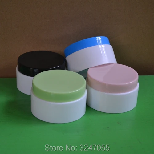 

100G/ML 30pcs/lot Empty PP Plastic Cream Refillable Containers, Round Cosmetic Mask Packing Jar, DIY Top Quality Cosmetic Pot