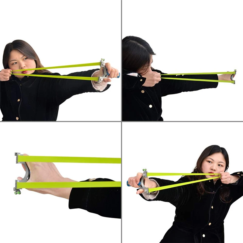 Рогатка профессиональная с 10 резиновыми лентами мощная катапульта из