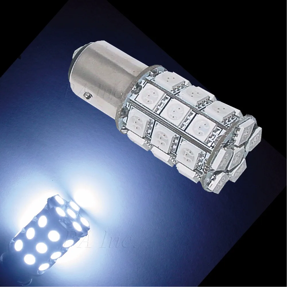 PA LED 2 шт. x супер яркий 1142 BA15D цвет белый 14В фара мотоцикла 30SMD 5050 | Автомобили и