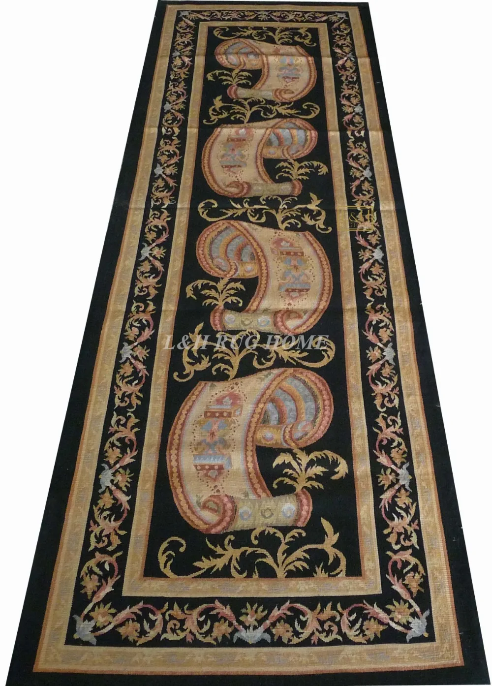 Бесплатная доставка 2 5x8 дюймов Французский Aubusson коврик ручной вязки 100%