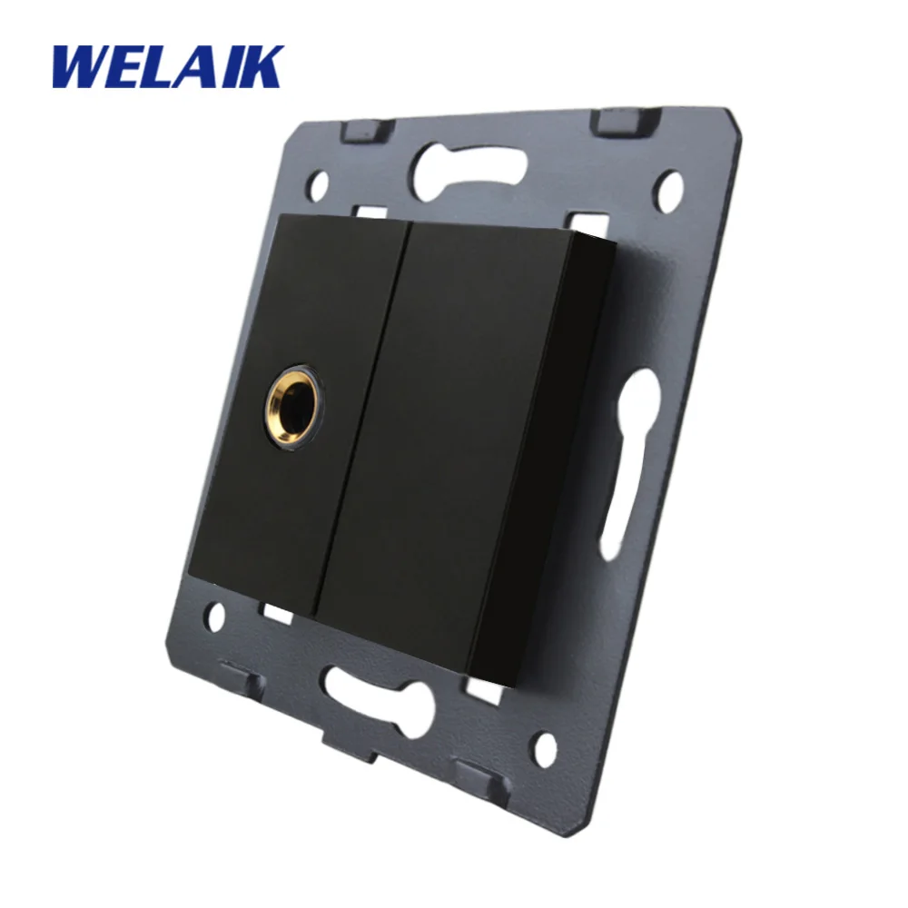 Микрофонная розетка WELAIK A8MIW/B стандарт ЕС запчасти сделай сам настенная