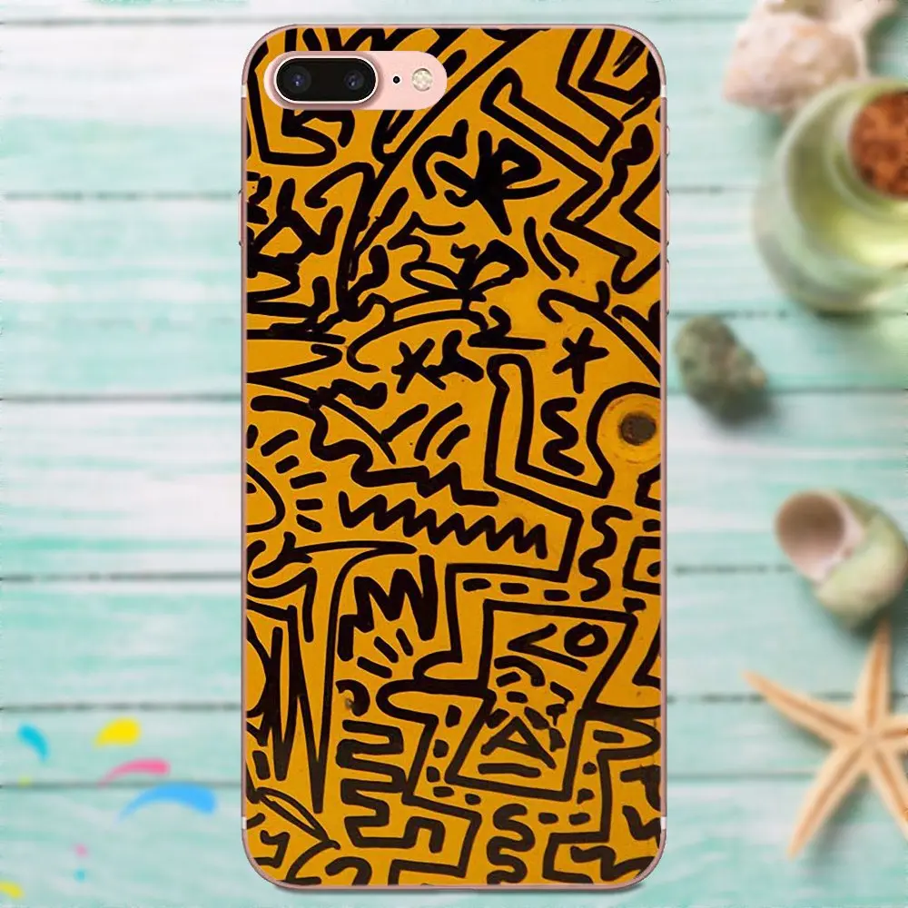Мягкие чехлы для телефонов Keith Haring Art Для Galaxy Alpha Core Note 2 3 4 S2 A10 A20 A20E A30 A40 A50 A60 A70 M10 M20