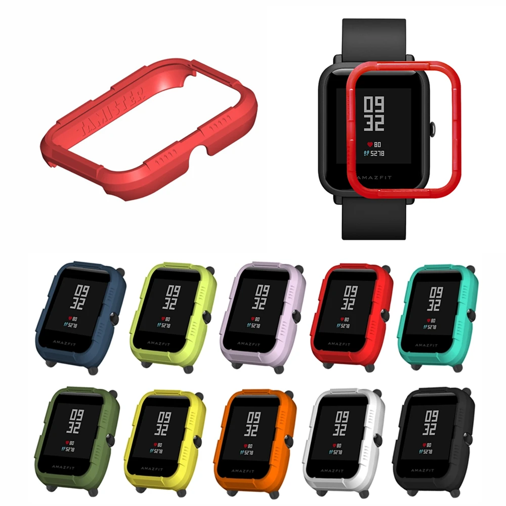 Чехол из поликарбоната для Huami Amazfit Bip защитный чехол Xiaomi аксессуары смарт часов