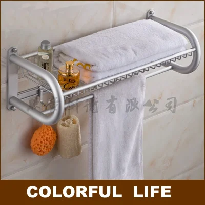 

Space aluminum,Thick border fixed towel racks,holder/bars,60cm, hanging racks,anti-corrosion bathroom accessories Hardware