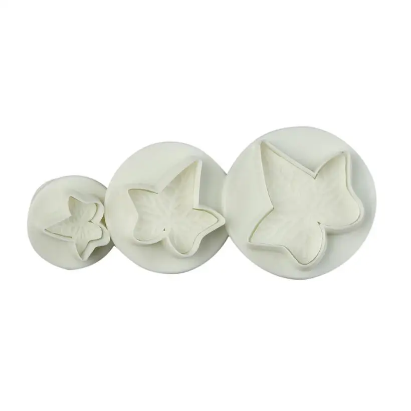 3 шт. кленовый лист в форме цветка для пирожных помадки украшения печенья