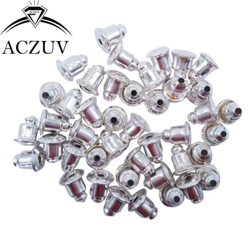 1000 шт./партия опт металлические серьги в форме пули пробки