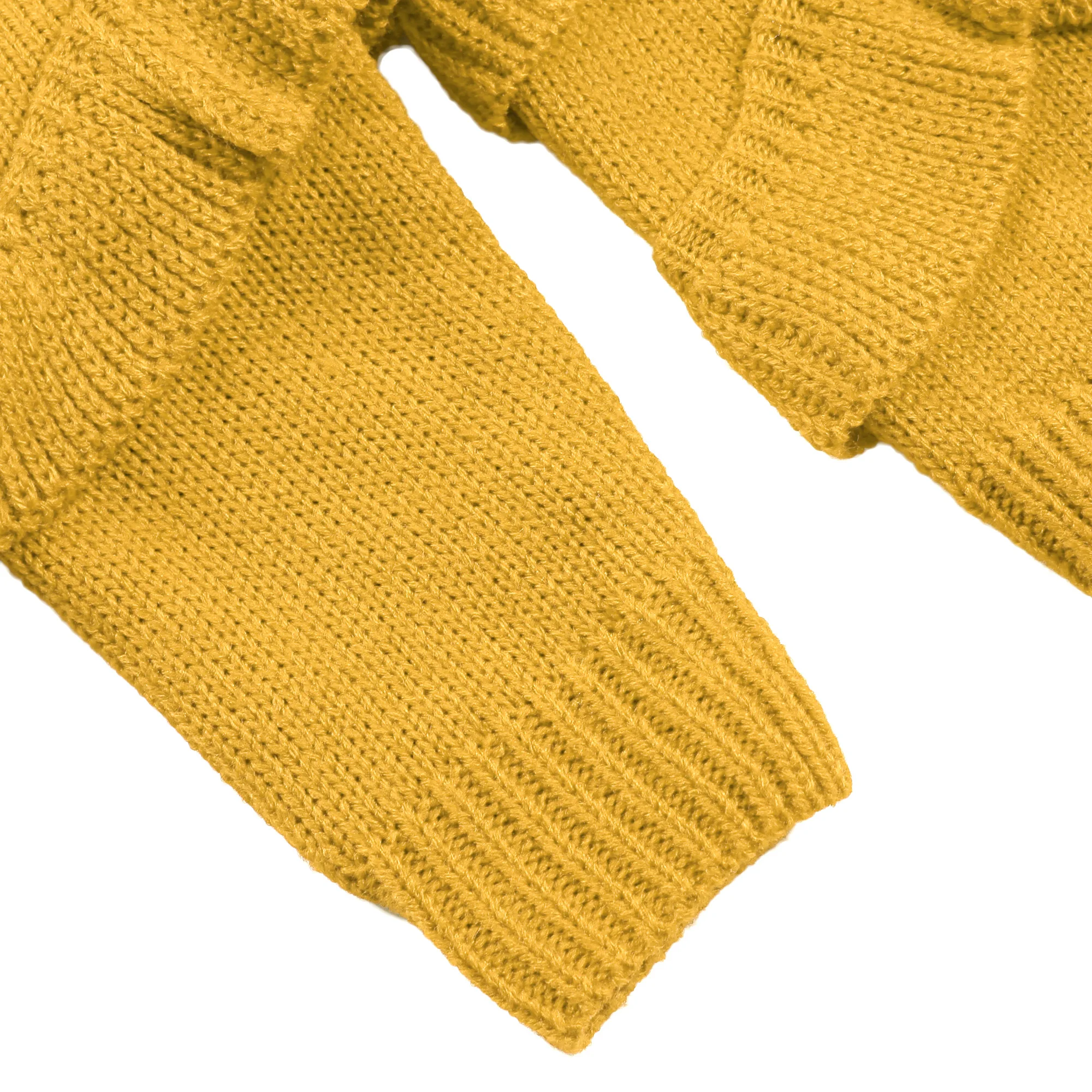 Arshiner/милый вязаный пуловер с оборками для девочек повседневный Однотонный