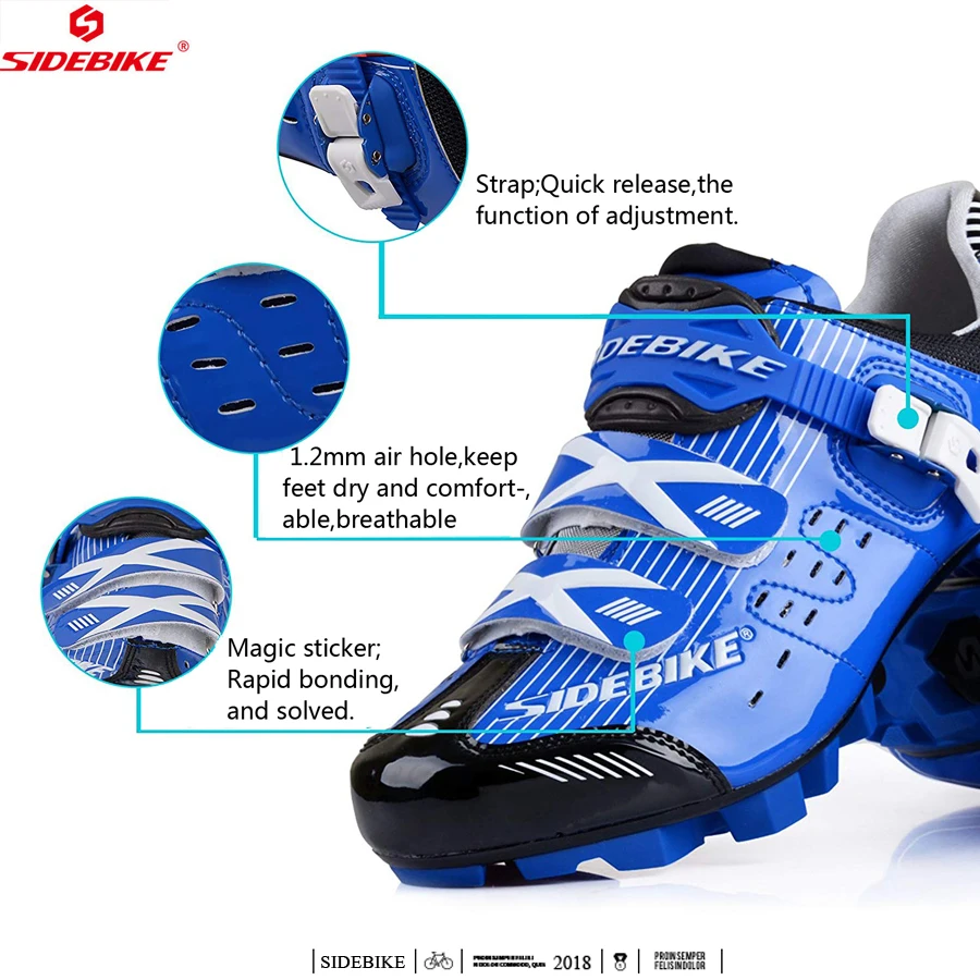 Велосипедная обувь Sidebike для горных велосипедов мужская спортивная велосипедная