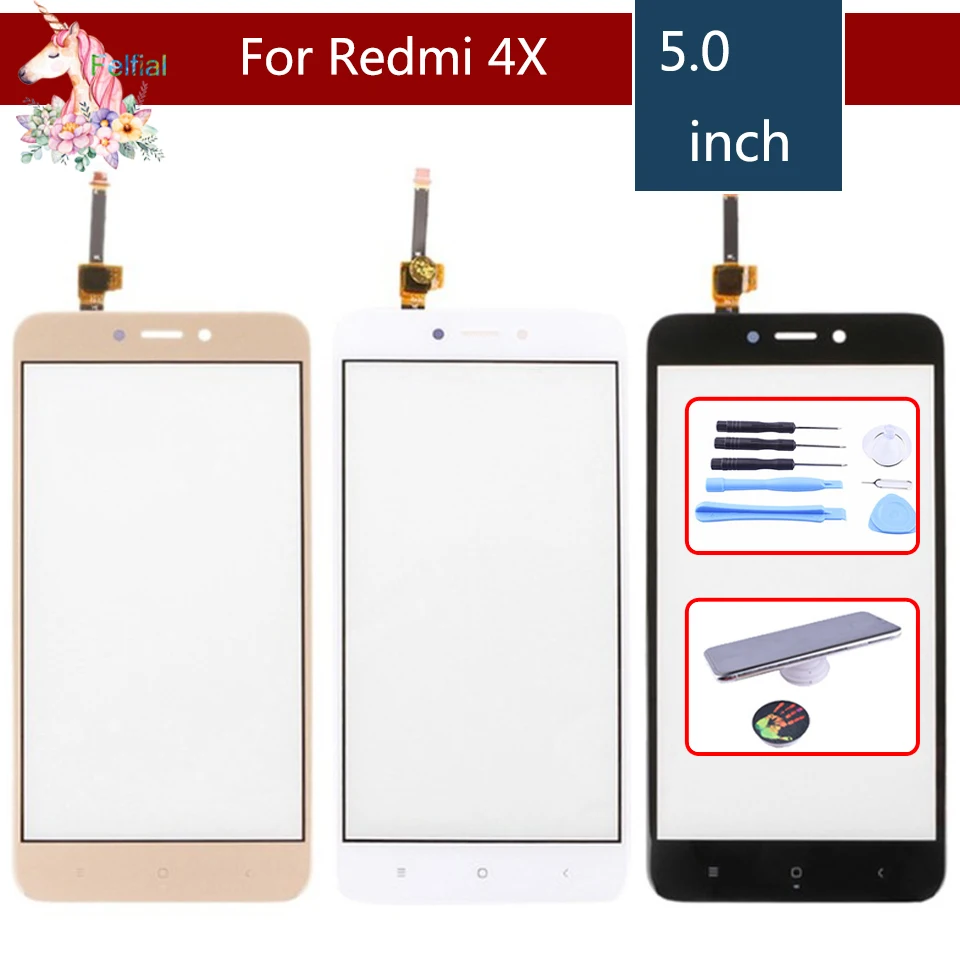 10 шт./лот сенсорный экран для Xiaomi Redmi 4X Redmi4X дигитайзер Сенсорная панель сенсор