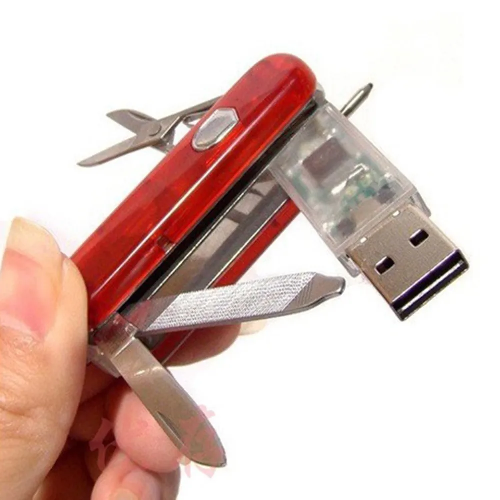 CHYI Schweizer Messer USB флешка Мультифункциональный швейцарский армейский нож Memory Stick 4ГБ