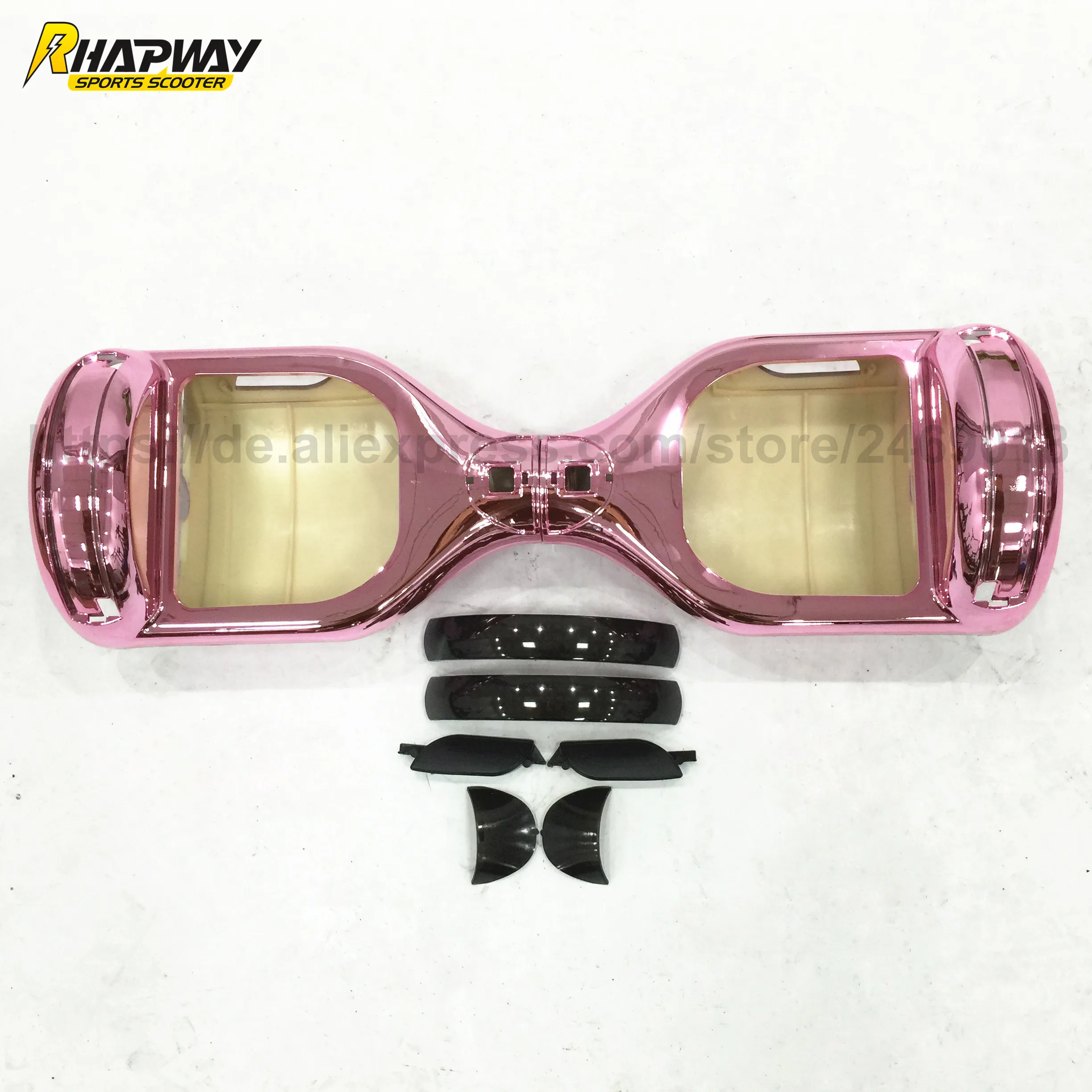 Electric Scooter Plastic Cover Hoverboard Outer Shell Standing Case Chrome Pink for 6.5inch Smart | Спорт и развлечения