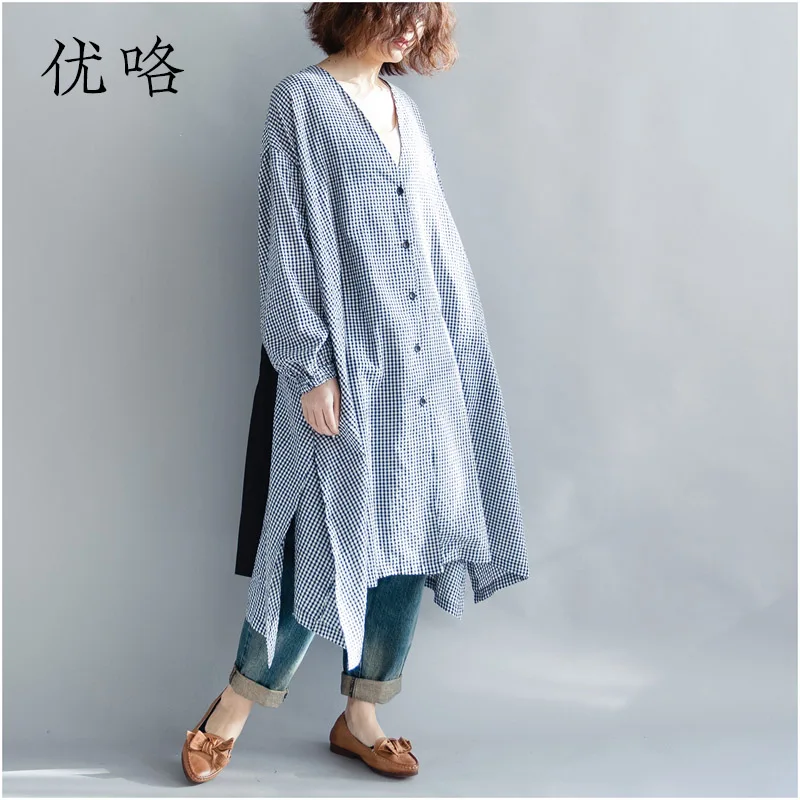 Платье рубашка женское длинное большого размера 4XL 5XL 6XL 2019|Блузки| |