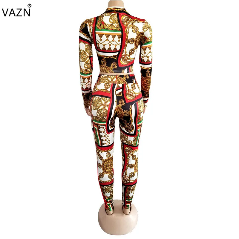 Женский комплект из 2 предметов VAZN винтажный Тонкий шифона с v-образным вырезом в