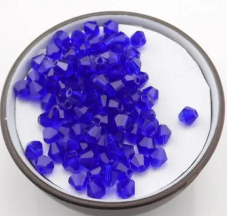 Можно выбрать цвет 500 шт двухконусные граненые стеклянные бусины амулеты 4 мм