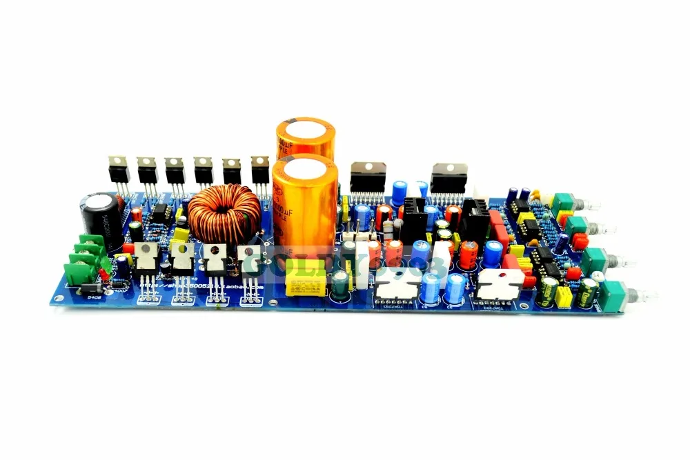 Готовый TDA7293 + 5532 2 1 канальный сабвуфер чистый усилитель мощности плата тона для