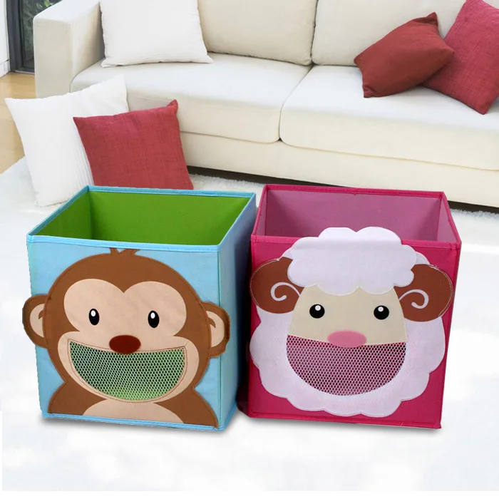 Оптовые Дети нетканые Печать на Ткани Складной Декоративная Коробка Для