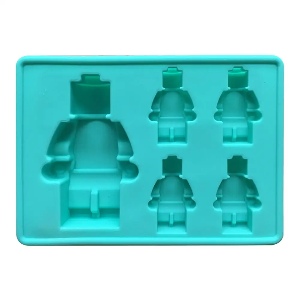 Силиконовые формы в форме робота 5 емкостей мусс для торта DIY мороженого шоколада