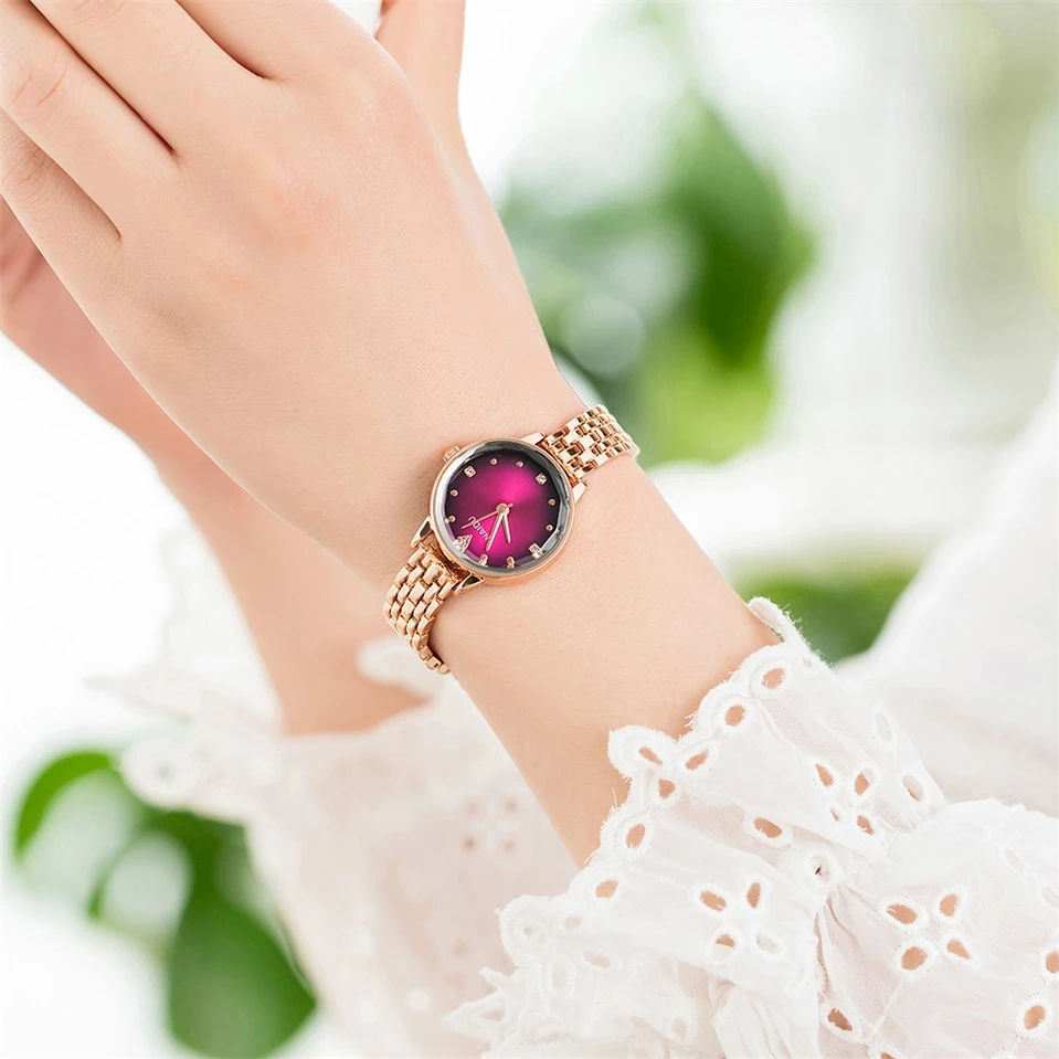 

Luxury Fashion Women Watches Exquisite Gold Stainless Steel Ladies Dress Wristwatches 2021 New Charm Woman Quartz Watch Clock