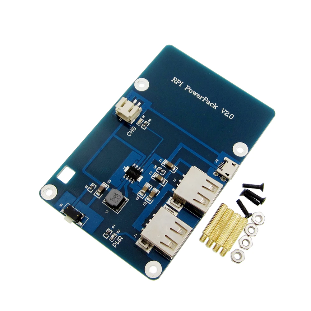Плата расширения литиевого аккумулятора с переключателем для Raspberry Pi 3 2 Model B 1