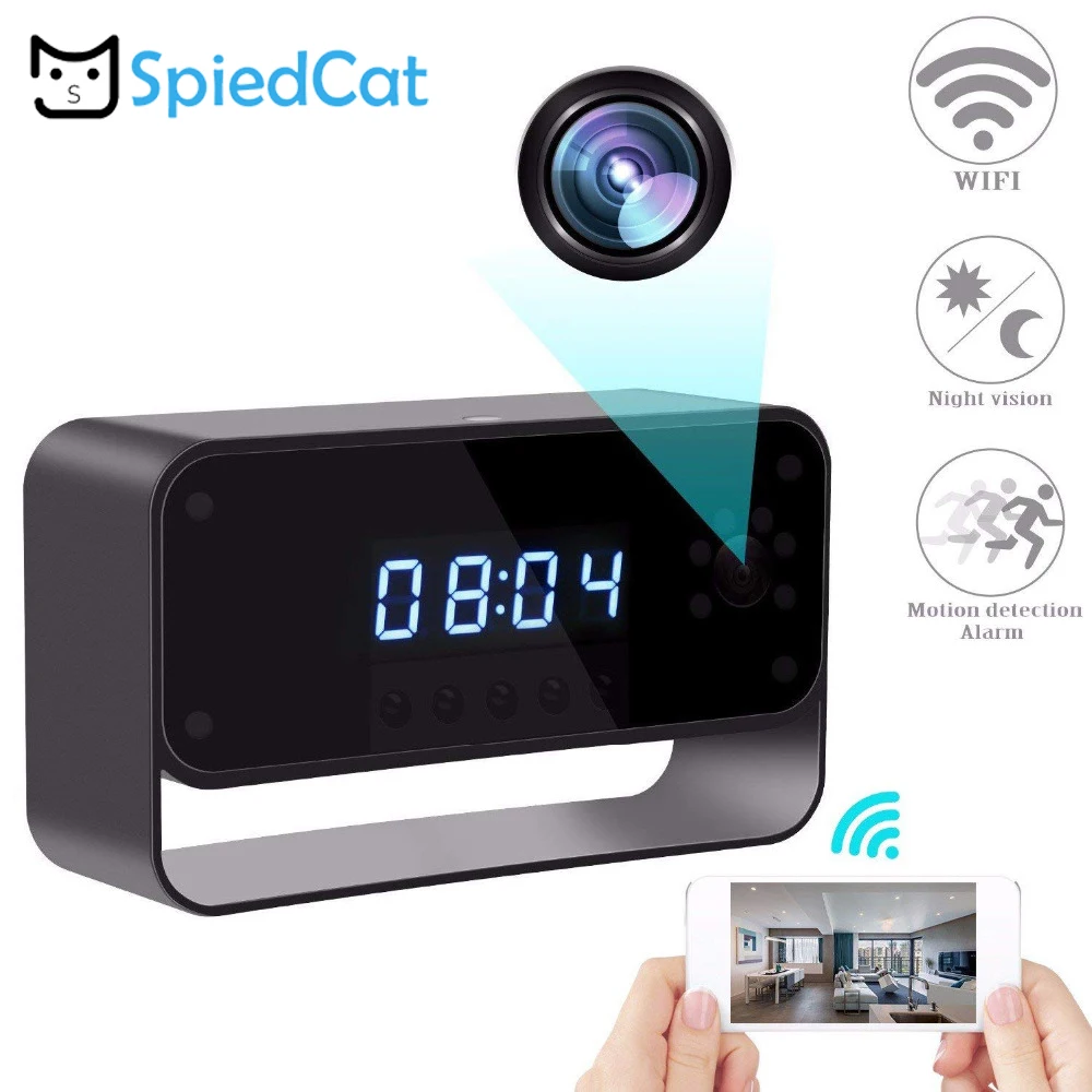 Мини Wifi камера Будильник беспроводной Няня Cam мониторинг системы домашней