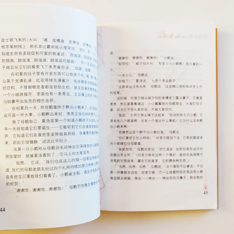 Паутина Шарлота от E.B. Белые иллюстрации Garth Williams китайская книга для