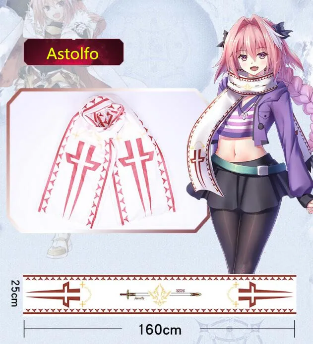 Fate / Apocrypha Grand Order EXTELLA LINK IXTELLA Райдер слуга Astolfo Косплей Теплый мягкий шарф |
