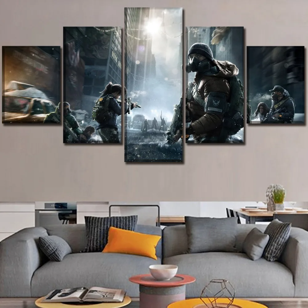 Модульная фотографии холст HD принты Wall Art Картины 5 шт. игра Тома Клэнси Отдел