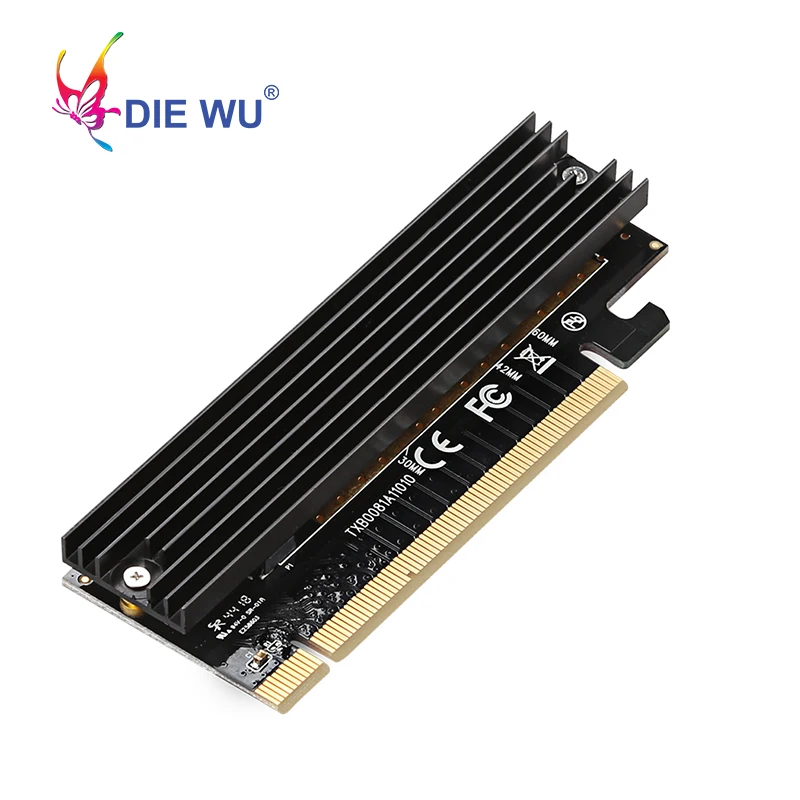 PCIE X16 к M.2 M ключ NVMe SSD Ethernet адаптер M-Key интерфейс карты расширения высокая скорость