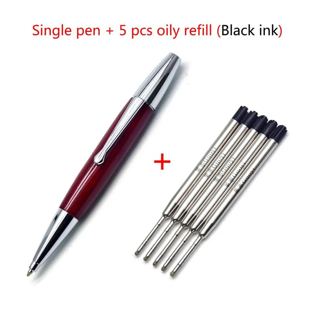 Pen- 5 black ink CCCAGYA A126 новая деревянная шариковая ручка благородный красный высокое качество подарочная ручка школьные офисные канцелярские принадлежности и классическая гостиничная деловая ручка - Цвет: Pen- 5 black ink