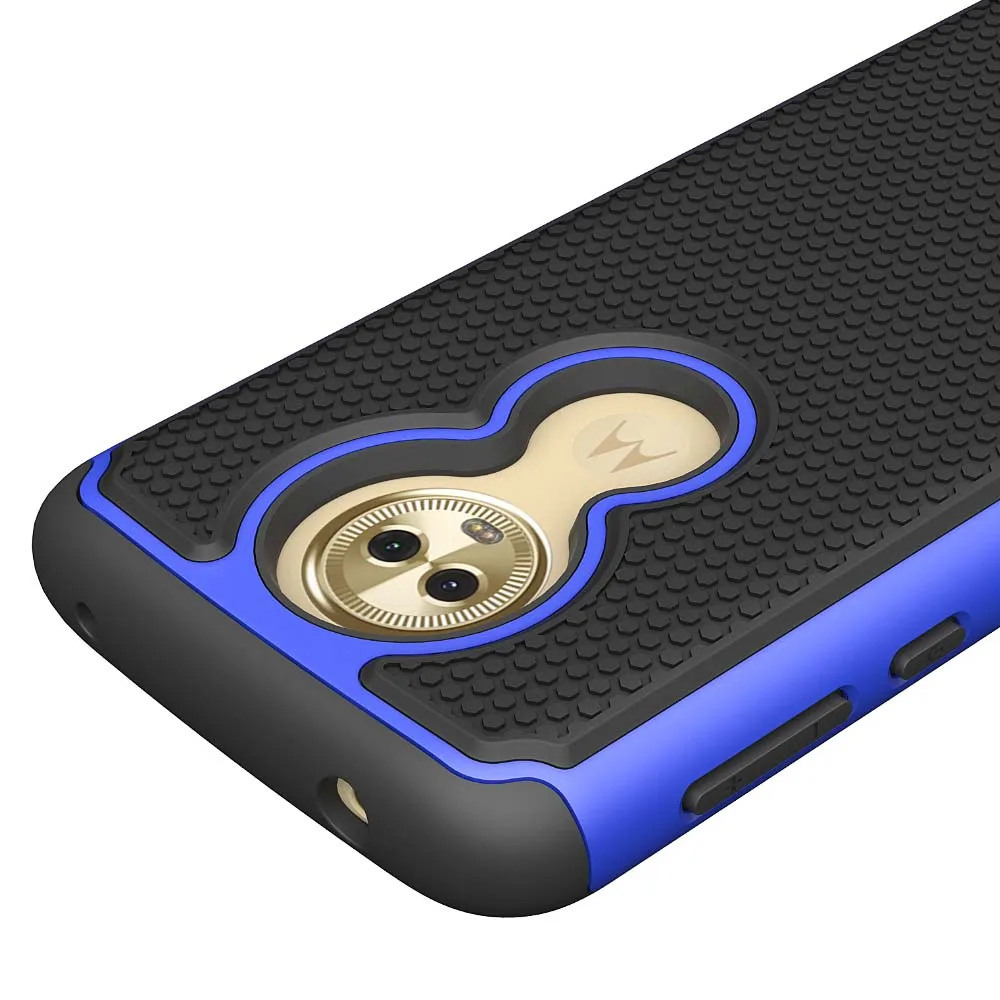 Двухслойный защитный чехол для Motorola Moto G6 Play xt006/Moto Forge / E5 мягкий силиконовый и