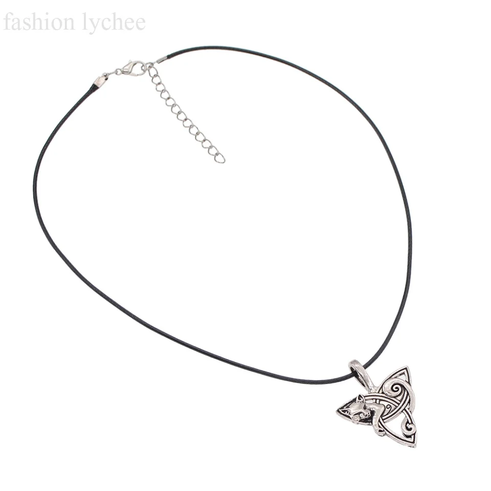 Модные ожерелья lychee в виде животных волк Орел лиса чокеры модные женские