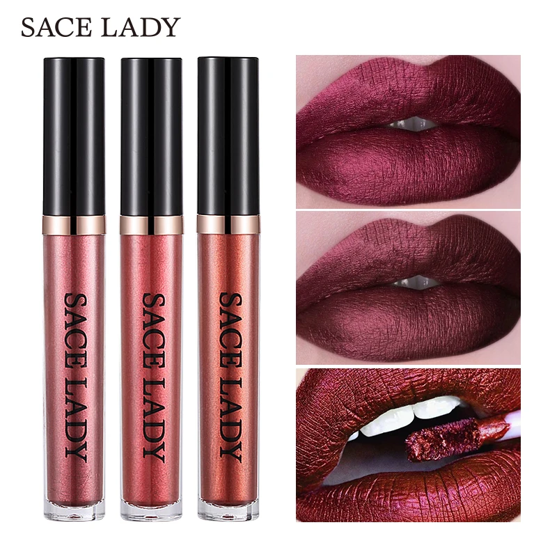 Sace Lady Водонепроницаемый долговечная жидкость бархатная матовая губная помада