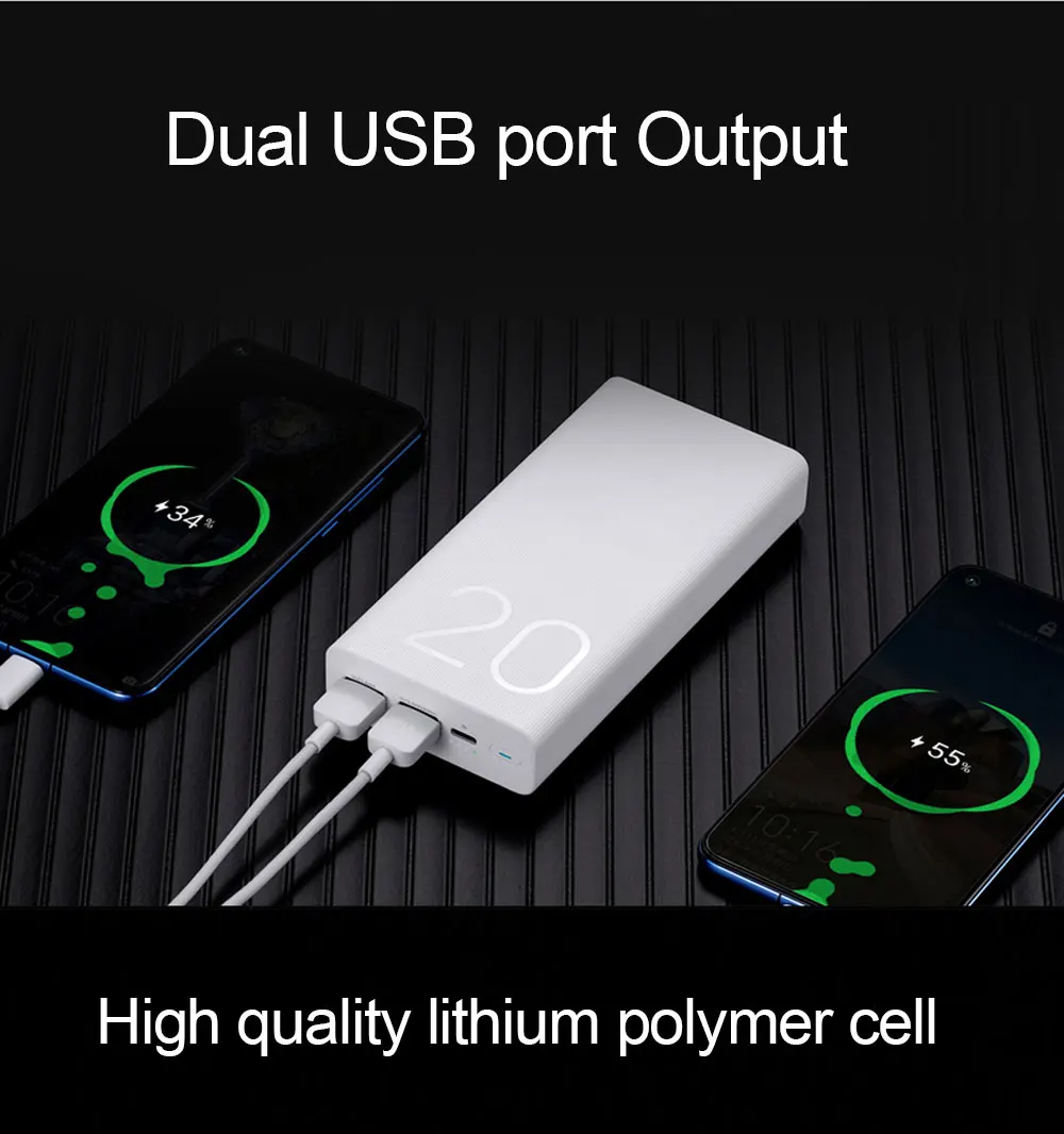 Huawei Honor power Bank 2, 20000 мА/ч, Макс., 18 Вт, двусторонняя быстрая зарядка, портативный внешний аккумулятор для Honor 10, V20, Magic 2, Nova 3, 4