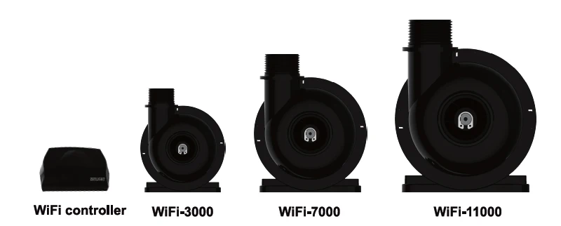 Zetlight аквариумный водяной насос с wifi контроллером wifi-3000 wifi-7000 wifi-1100 водяной насос, насос для пруда, погружной насос для аквариума