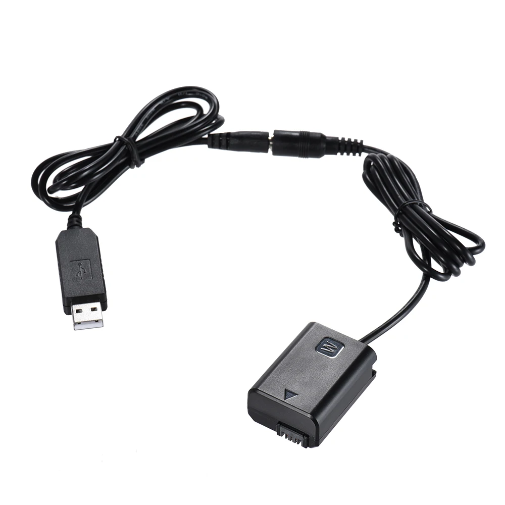 Andoer NP FW50 пустышка батарея + зарядное устройство USB кабель AC PW20 для Sony NEX 3/5/6/7