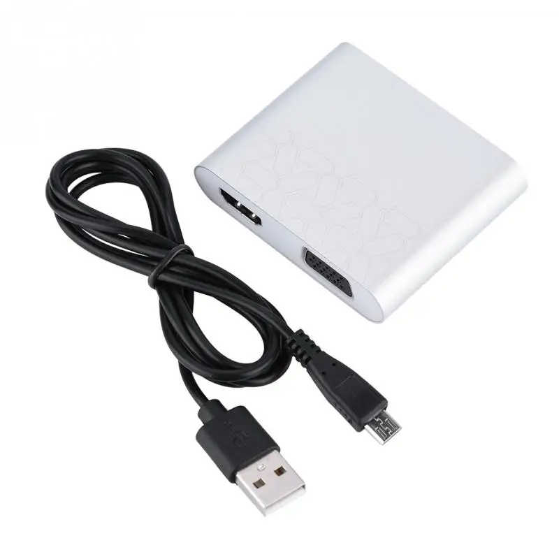 Адаптер видеоконвертера с USB/Micro USB на VGA HDMI адаптер цифровой HDTV док станция для