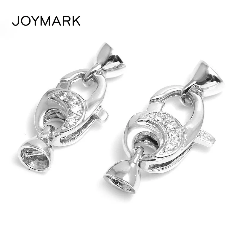 Высококачественные застежки карабины JOYMARK из стерлингового серебра 925 пробы с
