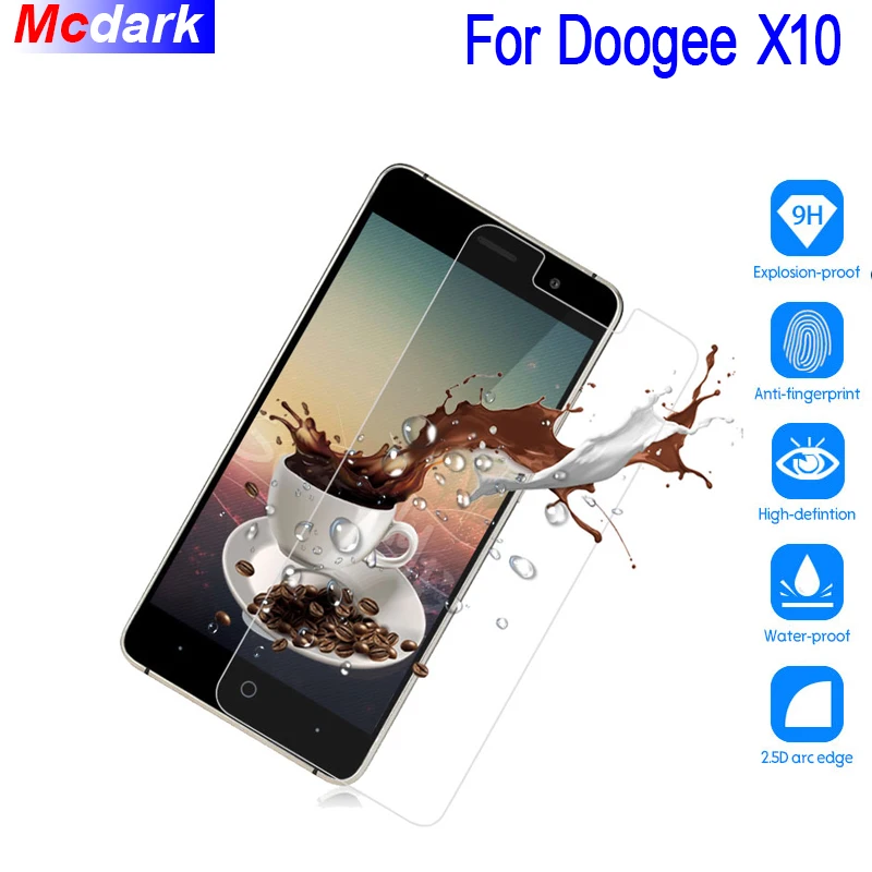 Закаленное стекло Mcdark 9H Для Doogee X10 Защитная пленка для экрана 5 0 дюйма защитная