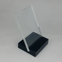 high quality acrylic clear pop advertising sign display holders poster stands paper size 6x9cm in retail store shops 4 sets