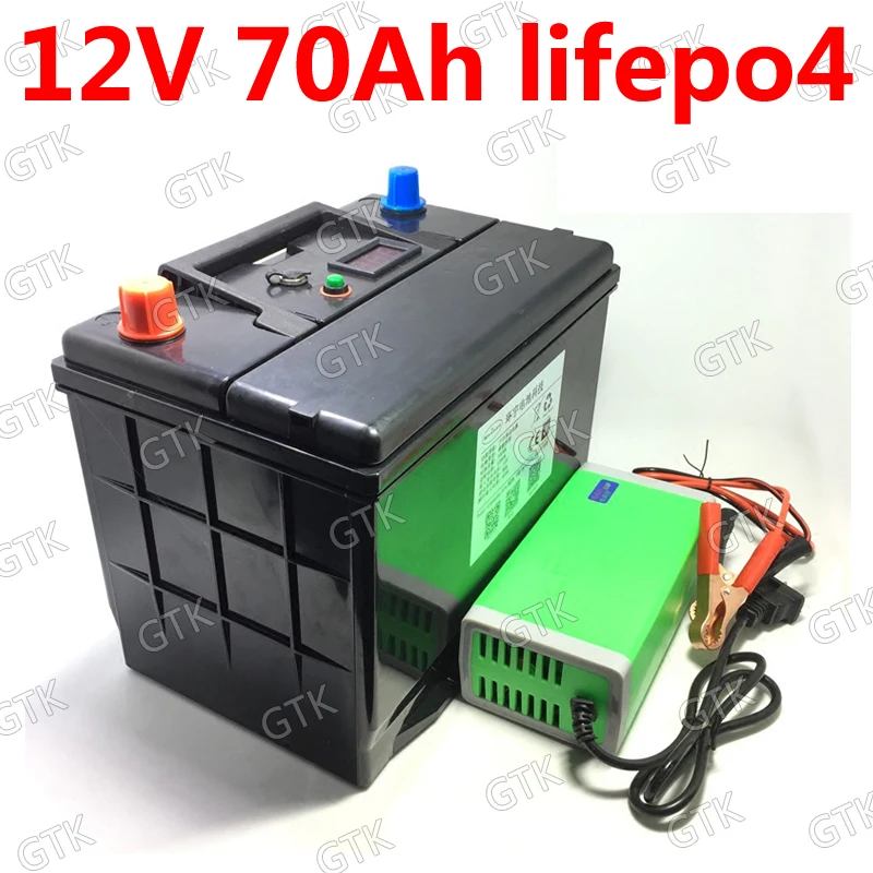 Батарея GTK 12 8 в 70ач lifepo4 без В 80ач BMS li-ion для инвертора резервной мощности RV