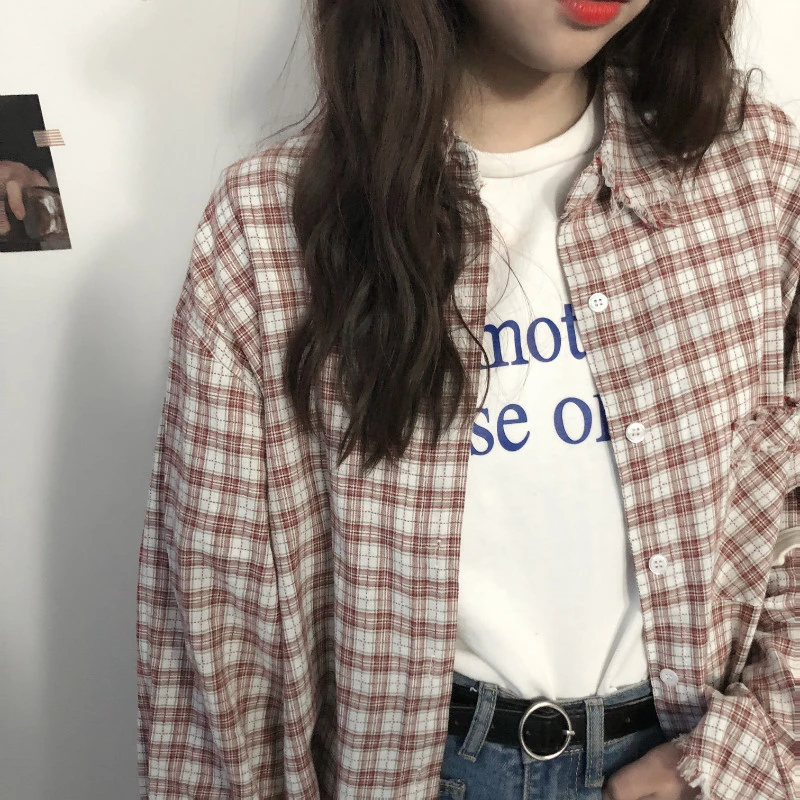 Женская свободная рубашка с длинным рукавом и кисточками|Рубашки| |