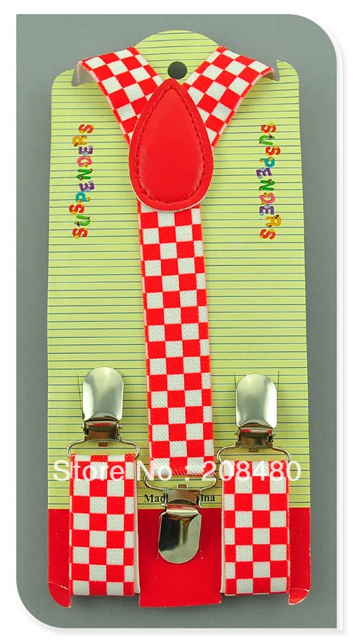Подтяжки детские в клетку/шахматную клетку 2 5x65 см|kids suspenders|elastic bracesbraces suspenders |