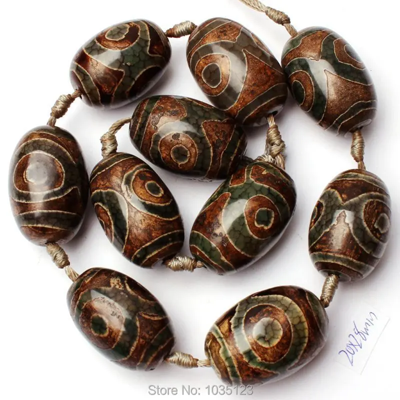 High Quality 20x28mm Mixed Dzi Agates Onyx Oval Shape Loose Beads Strand 10Pcs DIY Creative Jewellery Making w2236