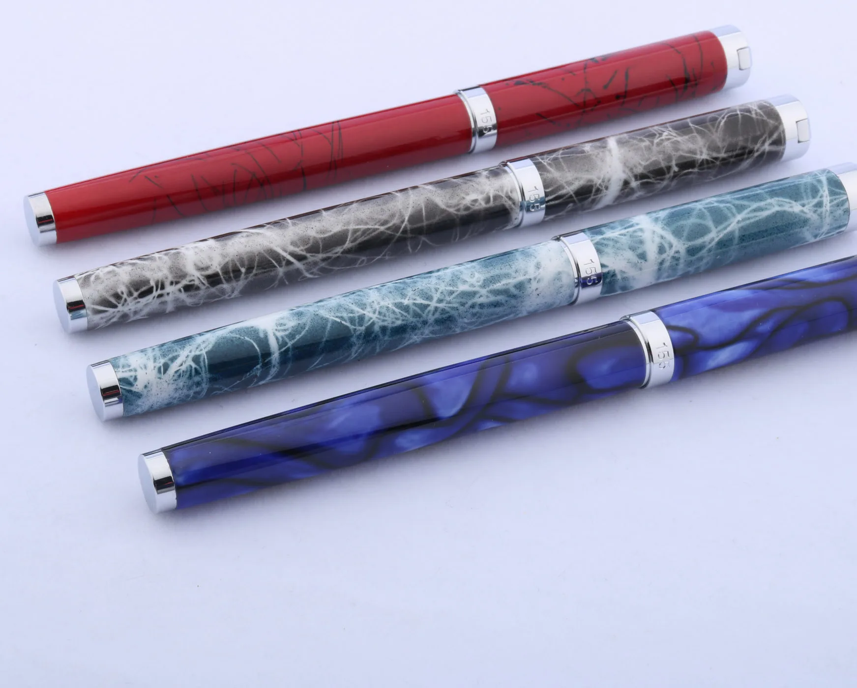 Высокое качество jinhao Новый Серебряный классический металлический синий мрамор