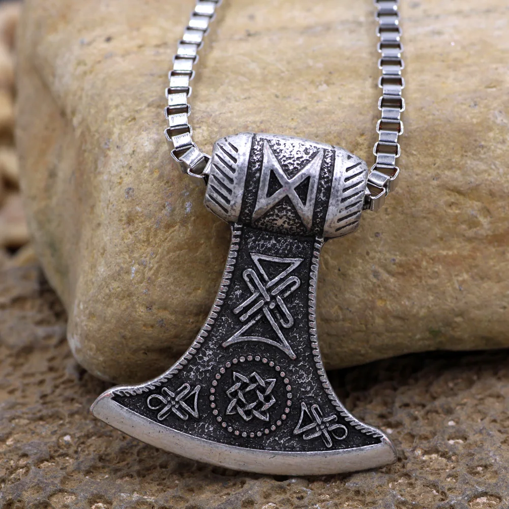 Ювелирный топор подвеска в виде молотка для мужчин цепочка коробке мальчиков |