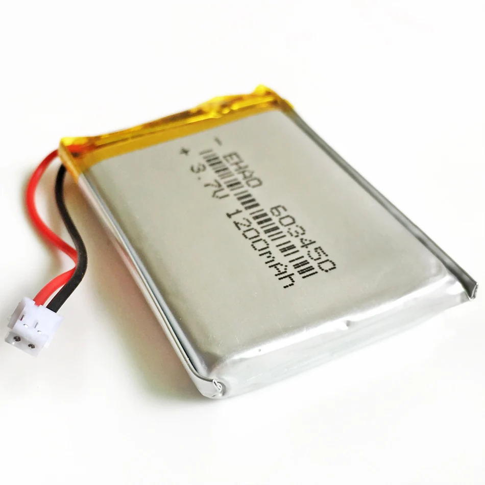 3,7 в 1200 мАч литиево-полимерный lipo аккумуляторная батарея JST ZH 1,5 мм 2pin разъем для gps DVD видео игры PAD электронные книги 603450