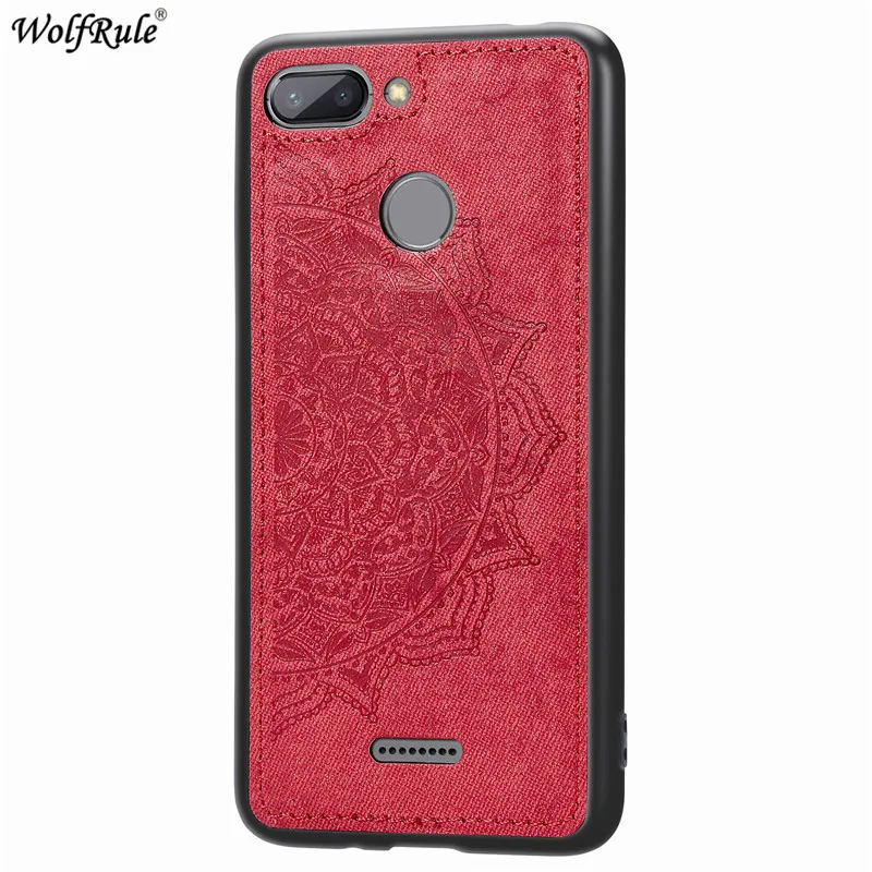 Red Чехол для Xiaomi Redmi 6, Redmi 8A, 8, 7, 7A, Pocophone F1, бампер для телефона, TPU, тканевый чехол для телефона ss, для Xiaomi Redmi 6A, чехол - Цвет: Red
