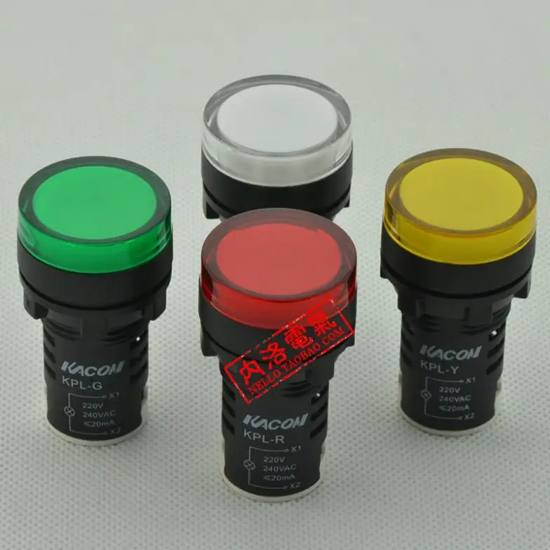 Фото [SA] Южная Корея Kaikun KACON 22 мм встроенный индикатор KPL-* A2 LED AC220V DC24V -- 10 шт./лот №1